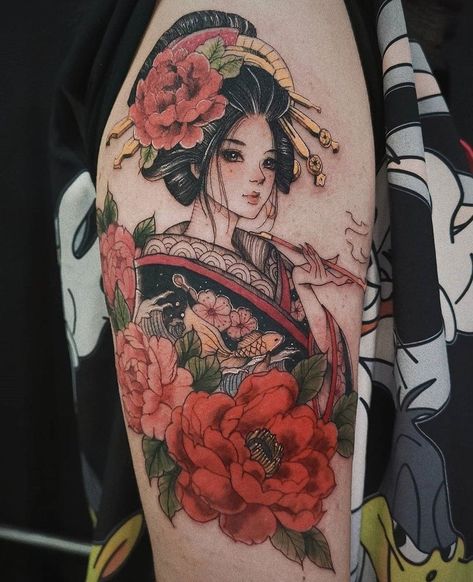 I will do custom japanese tattoo designs Japanese Tattoos Women, Japanese Girl Tattoo, Women Samurai, Man Tattoos, Japanese Tattoo Women, Geisha Tattoo Design, Kitten Tattoo, Japanese Man, Geisha Tattoo