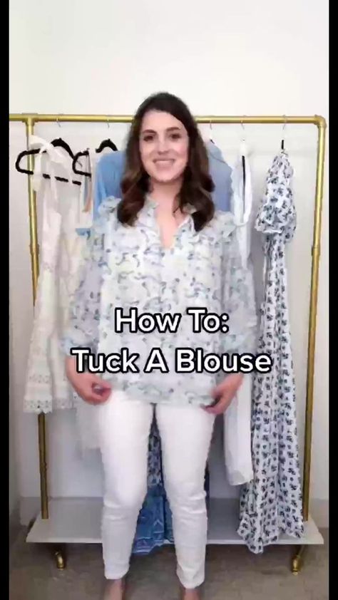 Have you been tucking correctly #fashiontiktok #fashionhacks #stylehack #styletipsforwomen #petitestyleblogger #styletiktok #weekendvibes #ootddaily #7430 | Trendist | Mazbou Q · In My Bag How To Tuck Blouse Into Pants, Tucking In Blouse How To, How To Tuck A Blouse Work Outfits, Top Tucking Hacks, How To Tuck In Blouse Women, Styling A Blouse, Blouse Tucking Hacks, How To Tuck In Shirt Women, Tucking Hacks