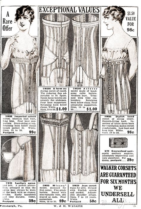 1920s Corset, Vintage Corsets, Dress Shields, Girls Corset, Vintage Catalog, Chopova Lowena, Flapper Era, Corsets Vintage, Cotton Club