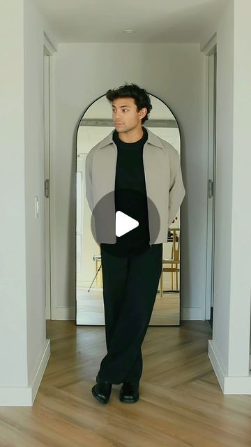 Ethan Kieffer on Instagram: "GRWM styling my cropped jacket | simple outfit | details in the caption 🤝🏽  Outfit Breakdown: Denim: @calvinklein  Top: @reiss  Boots: @ourlegacy  Fragrance: @penhaligons  Knit: @zara  Jacket: @ourlegacy   - #springfashion #ootd #grwm #simplefits #minimalfashion #summerfashion #easyfashion #oldmoneystyle #minimalhouse1" Cropped Outfit Men, Ethan Kieffer, Cropped Jacket Outfit, Top Ootd, Cropped Outfits, Cropped Jackets, Mens Business Casual Outfits, Mens Business, Zara Jacket