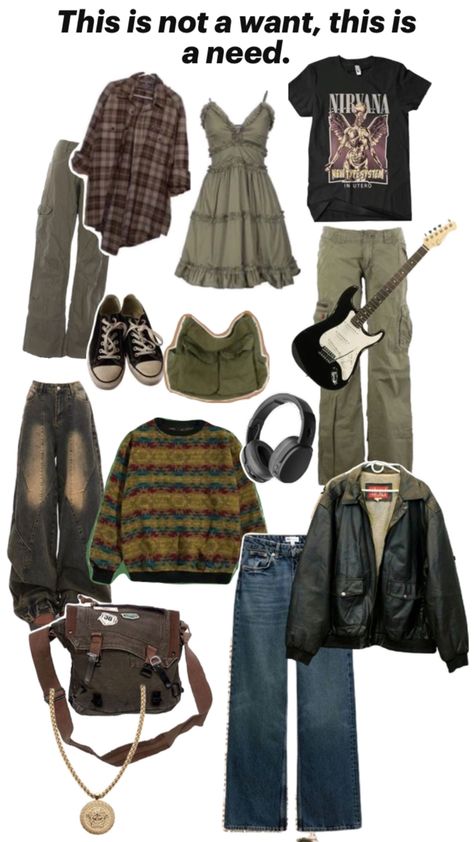 Grunge clothing Brooklyn Hipster Style, Grunge Clothes Girl, Soft Grunge Outfits Women, Thrifted Grunge Outfits, Outfit Ideas Grunge 90s, Grunge Starter Pack, 80’s Grunge, Grunge Hippie Aesthetic Outfit, Grunge Streetwear Outfits