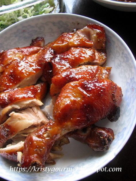 Asian Chicken And Potatoes Recipes, Char Siu Chicken, Char Sui, Baking Chicken, Char Siew, Chicken Lickin, Chicken Chinese, Sup Ayam, Kek Lapis