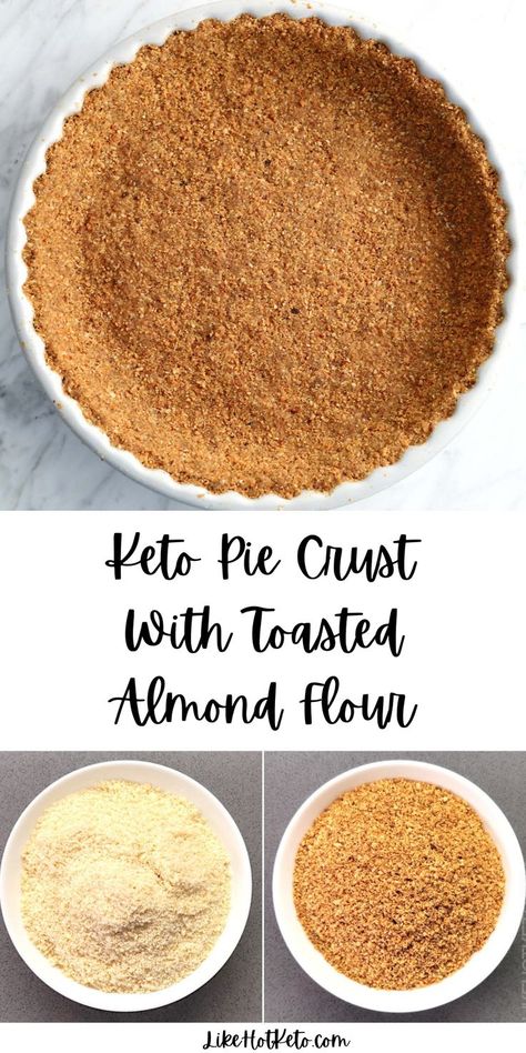 Keto honey Graham cracker crust in a fluted pie dish. Gluten Free Graham Cracker Recipe, Graham Cracker Crust Pie Recipes, Cheesecake Crust Recipe, Gluten Free Graham Cracker Crust, Almond Flour Desserts, Graham Cracker Pie Crust, Almond Flour Pie Crust, Cracker Pie Crust, Graham Cracker Pie