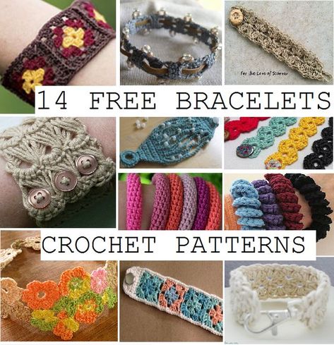 Bracelets Crochet, Dreamcatcher Diy, Crochet Bracelets, Crocheted Things, Crochet Jewlery, Bracelet Crochet, Bikinis Crochet, Crochet Jewelry Patterns, Crochet Bracelet