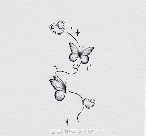 Sun And Moon Moth Tattoo, 10cm Tattoo, June Tattoo Ideas, Cute Butterfly Tattoos, Butterfly Tattoos On Arm, Cute Simple Tattoos, Small Girly Tattoos, Small Pretty Tattoos, Cute Little Tattoos