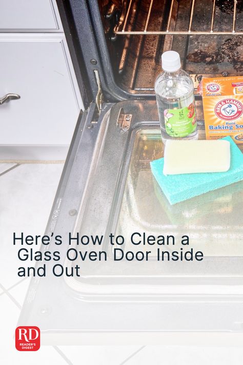 Here’s How to Clean a Glass Oven Door Inside and Out Cleaning An Oven, Glass Patio Doors, Clean My Space, Dawn Dishwashing Liquid, Glass Patio, Glass Doors Patio, Door Inside, Dish Rag, Oven Cleaning