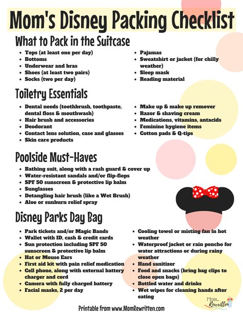 Disney Parks Must Haves, Best Bag For Disneyland, Disney What To Pack, Disney Packing List Families Free Printable, Disney World Snacks To Pack, Disney Park Bag Essentials 2023, Disney Park Packing List, Disney Packing Tips, What To Bring To An Amusement Park