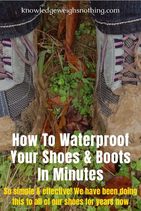 Shoe & Boot Hack -- You Can Waterproof Non-Waterproof Shoes! Rubber Boots Diy, Insulated Rubber Boots, How To Make Boots, Boots Diy, Shtf Preparedness, Emergency Survival Kit, Shoe Boot, Shoes Hack, Prepper Survival