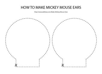 Mickey Mouse Ears Template, Preschool Mouse, Ear Template, Diy Mickey Mouse Ears, Mouse Hair, Diy Disney Ears, Diy Mickey Ears, Disney Mouse Ears, Disney Mickey Ears