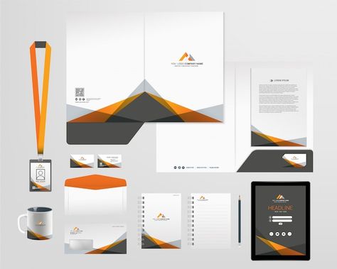 Corporate identity template | Premium Vector #Freepik #vector #corporate-stationary #business-stationary #stationary-set #identity Catalog Cover Design, Dental Branding, Corporate Stationary, Corporate Stationery, Corporate Brochure Design, Logo Design Tutorial, Free Brochure Template, Sports Logo Design, Corporate Identity Design