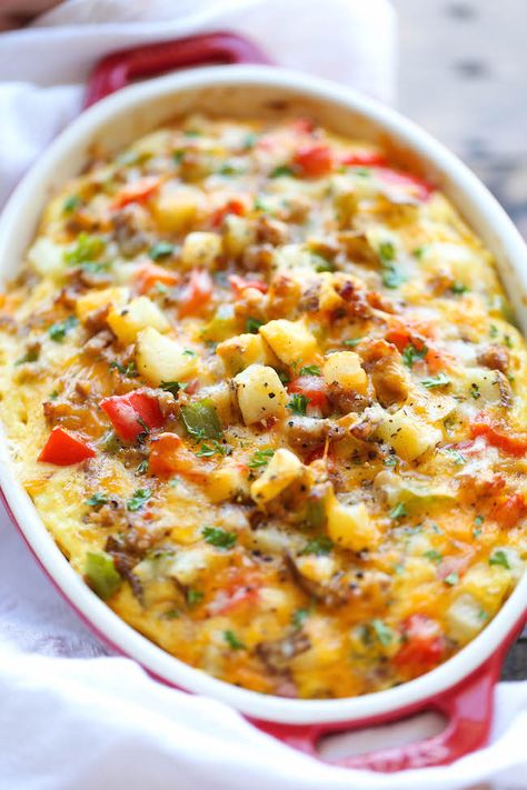 Low Calorie Casserole, Cheesy Breakfast Casserole, Breakfast Potato Casserole, Healthy Breakfast Casserole, Make Ahead Breakfast Casserole, Hashbrown Casserole, Hashbrown Breakfast Casserole, Fresh Potato, Brunch Casserole