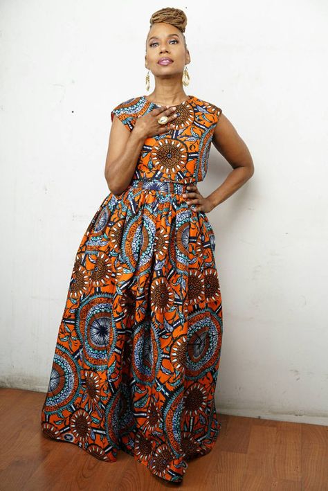 The N D O T O Belle Skirt Set made from Vlisco by LiLiCreations