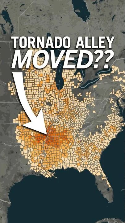 The whole idea of a "tornado alley" is getting turned on its head as the regions affected by tornados shift. Weathered #shorts Tornado Alley, Meteorology, Tornado, Nebraska, The Whole, Turn Ons, Quick Saves, Nature