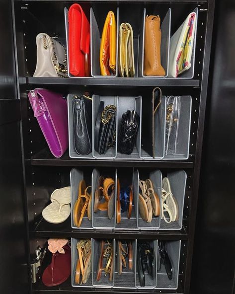 17 Purse Storage Ideas - How to Store Purses & Handbags | Apartment Therapy Best Way To Store Bags And Purses, Purses Storage Ideas, Store Purses In Small Spaces, Storing Handbags Ideas, Closet Purse Organization Ideas, Store Purses In Closet Ideas, How To Store Handbags In A Small Space, How To Store Handbags, Bag Storage Ideas Small Space