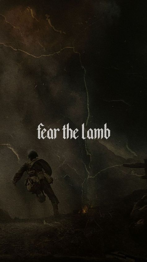 Fear The Lamb Wallpaper, Fear The Lamb Tattoo, Fear The Lamb, Biblical Artwork, Fear God, Gym Wallpaper, Arte Peculiar, Christian Backgrounds, Jesus Wallpaper