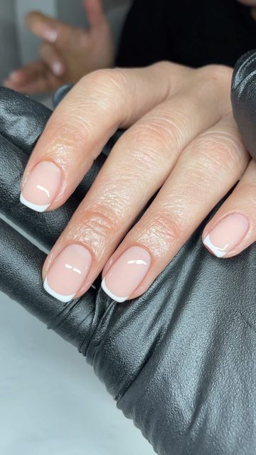 Marshmallow Daisy, Rubber Base Nails, Gel Nails French, Nail Appointment, Liner Brush, February 22, French Tip Nails, French Manicure, Mani Pedi