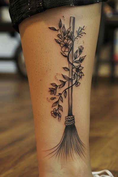 Witchy Herb Tattoo, Witchy Tattoo Designs, Witchy Tattoo Ideas, Herb Tattoo, Herbal Tattoo, Mystical Symbols, Fall Vibes, Tattoo Ideas, Tattoo Designs