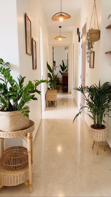 Hiral on Instagram: "Here’s a glimpse of my hallway and dining area. Renting a home comes with limitations, as you can’t make structural changes or use extensive woodworking, making wall decor a challenge. While many opt for wallpaper, I personally didn’t find a design that suited my interiors. Instead, I’ve found wall shelves to be a cost-effective way to enhance a rented space. With just a couple of drills, you can display your prized possessions and add elegance. The downside is the maintenan Home Passage Decor, Passage Way Decor, Wall Shelf Styling, Rented Home Decor, Aesthetic Hallway, Hallway Walls, Dining Area Decor, Tidy House, Decor Hallway