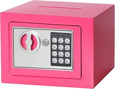 Money Safe Box, Mini Safe, Small Safe, Safe Kids, Safety Box, Money Safe, Plantas Vs Zombies, Pink Office, Book Safe