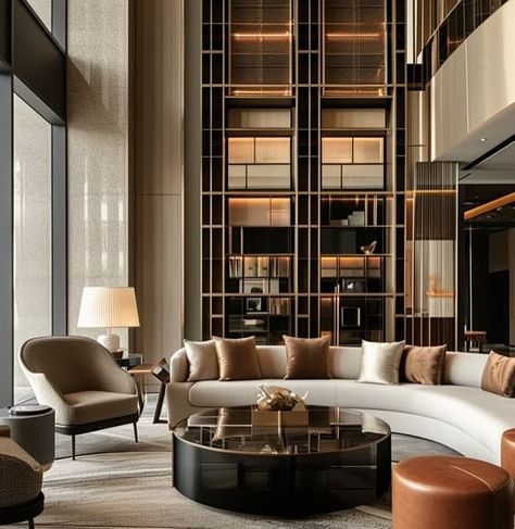 Luxury living room inspiration🤍 #Home #Decor #Luxury #UK #UAE #Turkey #InteriorDesign Condo Lobby Design, Hotel Lobby Lounge, Modern Lobby, Luxury Living Room Inspiration, Double Height Living Room, Luxury Hotels Lobby, Lobby Interior Design, Hotel Lounge, Instagram Luxury