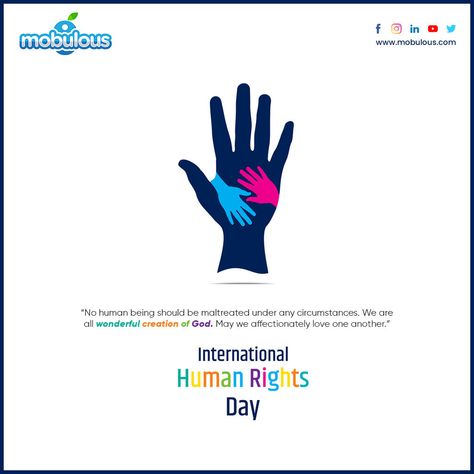 International Human Rights Day, Fundamental Rights, Human Rights Day, Hair Logo, Help Others, Creative Posters, Mobile App Development, Womens Rights, Human Rights