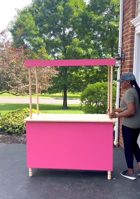 How to make a DIY Dessert Cart - One Handy Momma Diy Gelato Cart, Diy Snack Cart, Diy Dessert Cart, Ice Cream Cart Diy, Diy Ledge, Dessert Cart, Diy Dessert, Diy Flower Boxes, Disney Frames