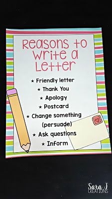 I love teaching letter writing in the classroom.  Students love writing friendly letters to each other.  I've got 6 ideas for making teaching letter writing easier for you including sample anchor charts, picture book ideas and extension activities. Friendly Letter Anchor Chart, Letter Writing Anchor Chart, Picture Book Ideas, Letter Writing For Kids, Friendly Letter Writing, Second Grade Writing, 3rd Grade Writing, Writing Station, 2nd Grade Writing