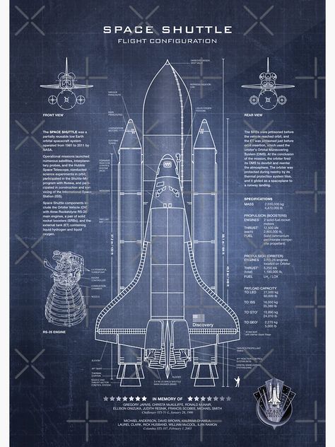 "NASA Space Shuttle Blueprint in High Resolution (dark blue) " Sticker by Ryan S. Horowitz | Redbubble Nasa Space Shuttle, Nasa Space, Space Nasa, Space Shuttle, Nasa, Dark Blue, High Resolution, Resolution, Blue