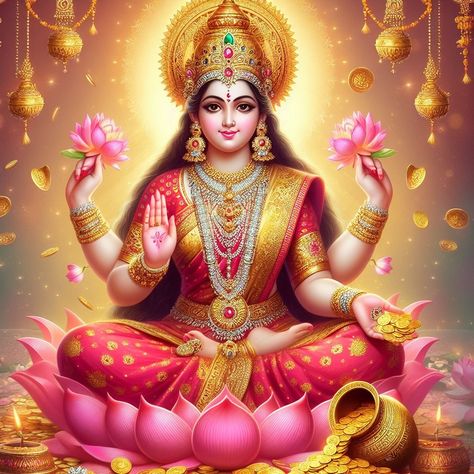 Ma Laxmi, Lakshmi Photos, Maa Lakshmi, Maa Durga Photo, Ganpati Bappa Wallpapers, Ganpati Bappa Photo, Goddess Names, Ganesh Lord, Flower Pattern Drawing