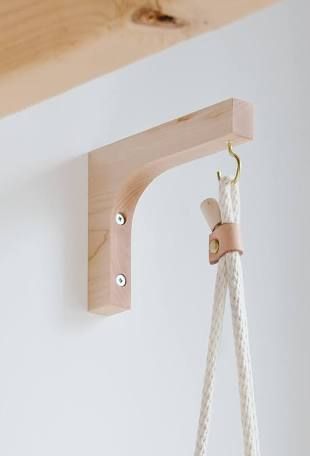 Plant Hanger Bracket, Plant Pot Holder, Wooden Wall Hooks, Wooden Brackets, Hanging Plant Holder, Into The Wood, Wood Studs, Sugar Maple, Into The Woods