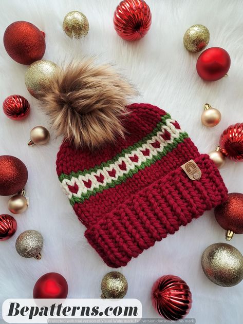 Free Crochet Patterns | Beginner-Friendly Hat and Bennie Projects | Tutorials Christmas Knit Hat, Hand Knit Beanie, Kids Hat Pattern, Holiday Family Pictures, Knitting Machine Ideas, Snowman Hats, Bee Hat, Sheep Cards, Addi Knitting Machine