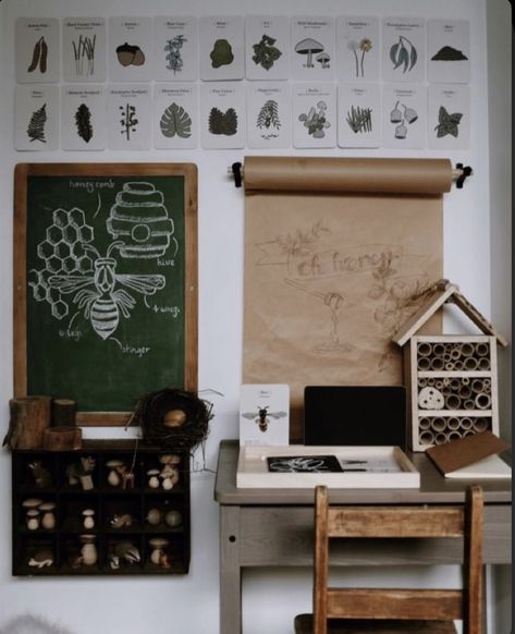 Homeschool Room Decor, Homeschool Room Design, Homeschool Decor, Homeschool Room, Homeschool Inspiration, School Room, Unschooling, Learning Spaces, Save The Bees