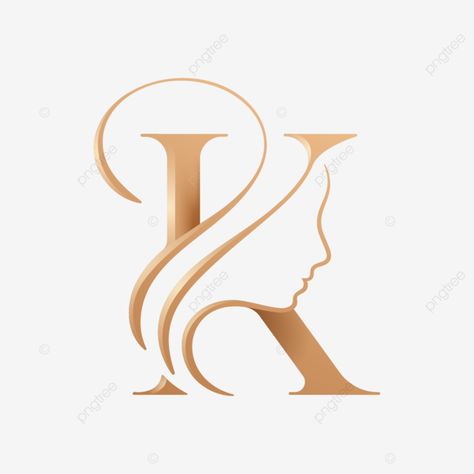 Komal Name Logo, Logo For Salon Beauty, Makeover Logo Design, Boutique Logo Design Women, Hair Beauty Logo Design, Logo Designs Ideas, K Logo Design Ideas, Beauty Salon Logo Ideas, Beauty Logo Design Ideas