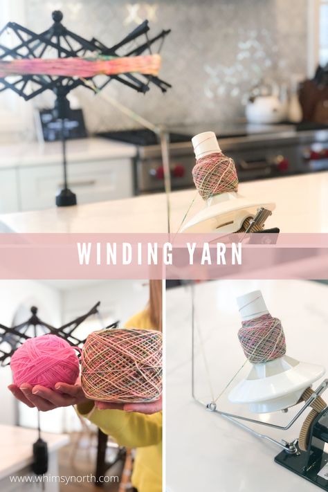 Yarn Ball Winder, Knitting Patterns For Hats, Yarn Swift, Yarn Winding, Winding Yarn, Knitting Hacks, Knitting Help, Knitting Tutorials, Knitting Tips