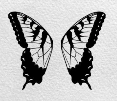 Paramore Inspired Tattoos, Paramore Butterfly Tattoo, Paramore Butterfly, Paramore Tattoo Ideas, Paramore Tattoo, Butterfly Wing Tattoo, Athena Tattoo, Monarch Butterfly Tattoo, Butterfly Tattoo Stencil