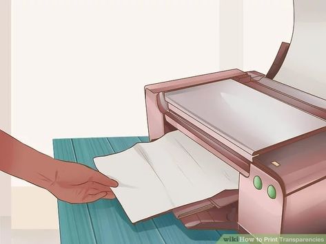 3 Ways to Print Transparencies - wikiHow Office Printers, Decal Paper, Transparent Paper, Thermal Printer, Specialty Paper, Laser Printer, Saturated Color, Photo Template, Free Prints