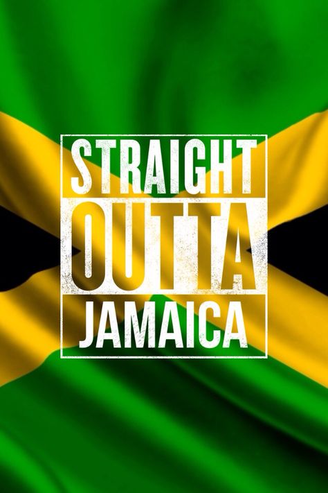 Jamaican Flag w/The Straight outta meme app Independence Day Quote, Jamaica Quotes, Jamaica Independence Day, Rastafari Quotes, Air Jamaica, Jamaica Culture, Independence Day Quotes, Jamaican Flag, Jamaican Culture