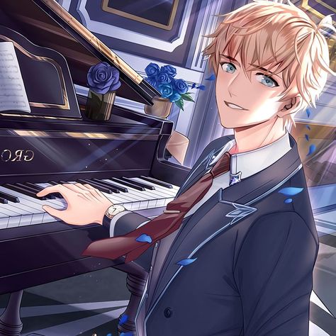 Blonde Hair Anime Boy, Blonde Hair For Hazel Eyes, Blonde Anime Boy, Men Blonde Hair, Mr Love Queen's Choice, Blue Eyed Men, Blonde Hair Girl, Blonde Hair Blue Eyes, Blonde Boys