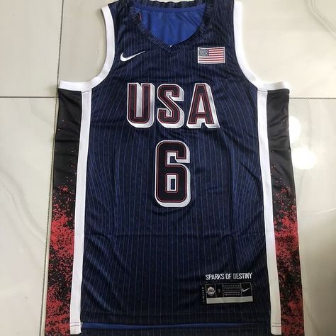 2024 Paris Olympics USA Dream Team #6 LeBron James Men’s Nike Embroidery White Jersey Friends who are interested can message me or visit my homepage website to purchase. #parisolympics2024 #usa #dreamteam #jersey #basketball #lebronjames #fiba Lebron James Nike, Usa Dream Team, Usa Dream, Nike Embroidery, Olympic Basketball, Jersey Basketball, Paris Olympics, Anthony Edwards, Usa Olympics