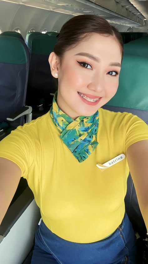 She's the most beautiful filipina flight attendant of Cebu Pacific💖 Cebu Pacific Flight Attendant, Air Stewardess, Cebu Pacific, Flight Attendant Uniform, Pin Up Model, Flight Attendants, Cebu, Flight Attendant, Pin Up