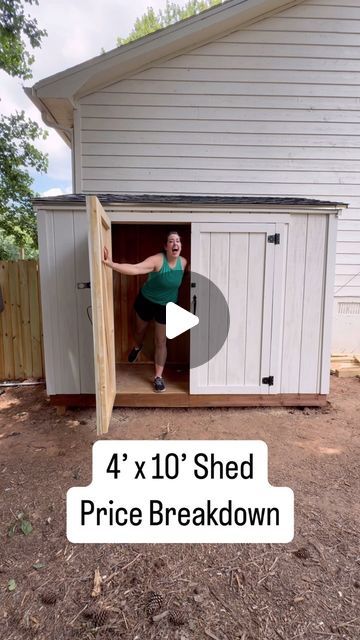 Yard Sheds Ideas, Lean To Shed Against House, Diy Lean To Shed, Mini Shed, La House, Yard Sheds, Lean To Shed, Outdoor Sheds, Diy Shed