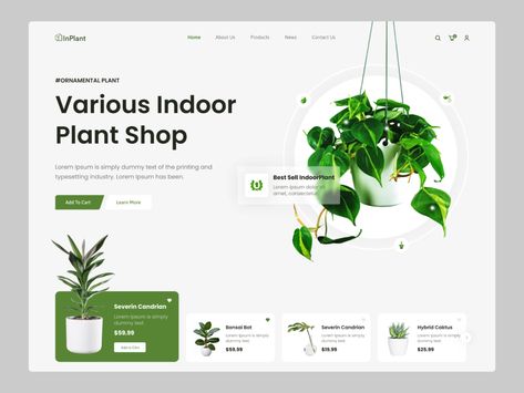 Plant Shop Website, Plant Web Design, Landing Page Layout Design, Plant Website Design, Plant Website, Green Website, Logo Design Women, Mobile App Ui Design, Website Design Trends