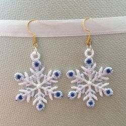 FSL Christmas Earrings 2 08 machine embroidery designs Christmas Tree Earrings Diy, Embroidery Hacks, Free Standing Lace Machine Embroidery, Freestanding Lace Embroidery, Free Standing Lace, Lace Designs, Stocking Gifts, Ribbon Wreath, Christmas Scenes