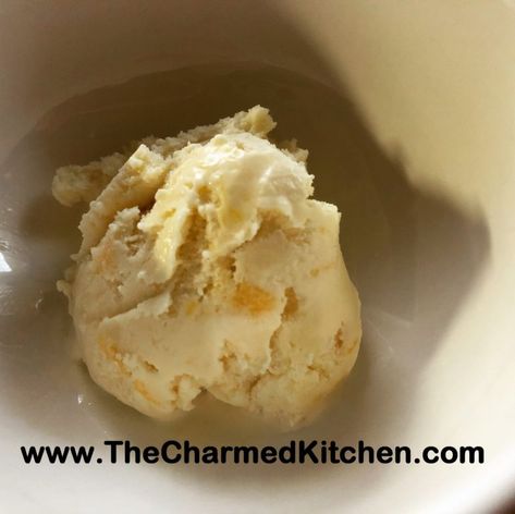 Peach Ice Cream- Custard Style | The Charmed Kitchen Charmed Kitchen, Peach Ice Cream Recipe, Peach Scones, Homemade Peach Ice Cream, Peach Cheesecake, Peach Pie Filling, Peach Ice Cream, Cream Custard, Peach Recipes