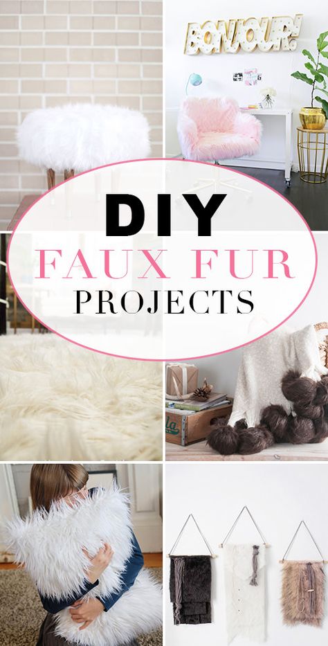 Fabulous Faux Fur DIY Projects • The Budget Decorator Faux Fur Crafts, Fur Projects, Diy Faux Fur, Faux Fur Decor, Craft Fur, Fur Decor, Faux Fur Rug, Blanket Diy, Diy Cardboard Furniture