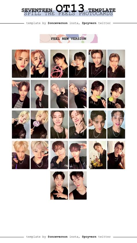 Seventeen Photocards Printable, Jeonghan Pc, Seventeen Template, Seventeen Album, Cut Outs, Photo Cards, Seventeen, Doodles, Anime