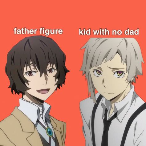 Dazai And Atsushi, Bsd Memes, Bungou Stray Dogs Characters, Silly Dogs, Dazai Osamu, Anime Memes Funny, Bongou Stray Dogs, Stray Dogs Anime, Fb Memes