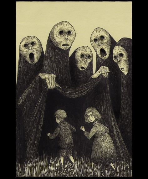 The shop will be open for a postsummersale on thuesday. Follow the link in ny bio. #johnkennmortensen #donkenn #stickymonster #monsters… John Kenn Mortensen, John Kenn, Scary Drawings, Creepy Drawings, Arte Indie, Arte Grunge, 다크 판타지, Occult Art, Dark Art Illustrations