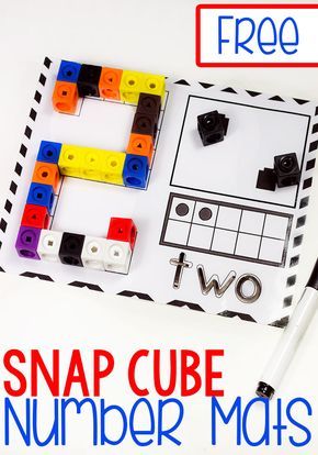 Grab these super cute free printable snap cube number mats for kindergarten! They are a great way to work on number recognition and counting with your kindergarteners! We love our snap cubes! #snapcube #mathprintables via @lifeovercs Snap Cube, Snap Cubes, Counting Activity, Math Centers Kindergarten, Fun Math Activities, Numbers Kindergarten, Prek Math, Kindergarten Centers, Kindergarten Math Activities