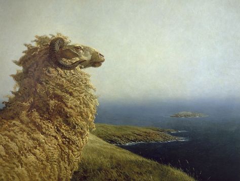 Jamie Wyeth, Nc Wyeth, Boston Museums, Andrew Wyeth, A Sheep, Museum Of Fine Arts, American Artists, Animal Paintings, American Art